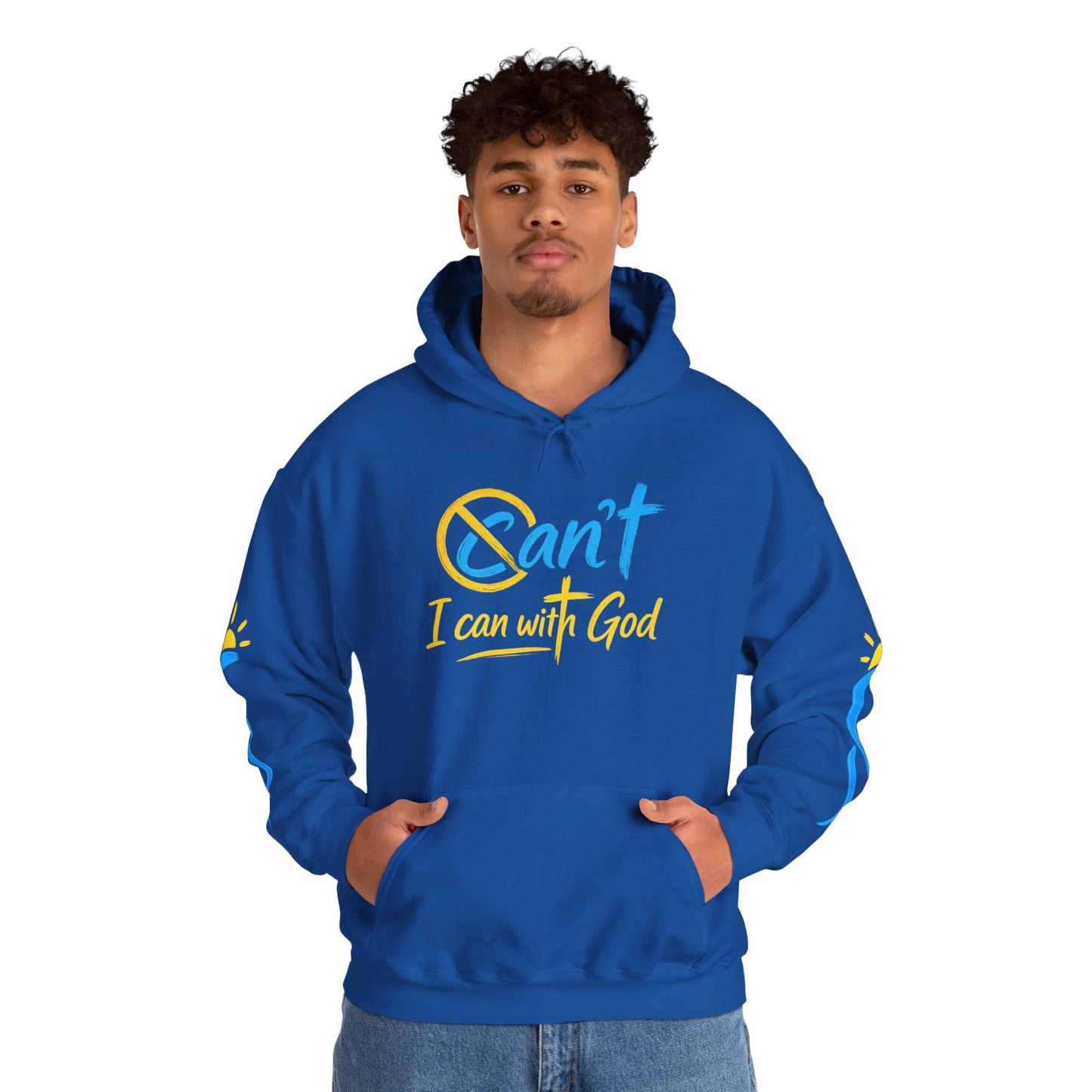I Can With God™ Christian Hoodie | Faith-Based Inspirational Sweatshirt | Motivational Religious Pullover | Sunnyside Life™
