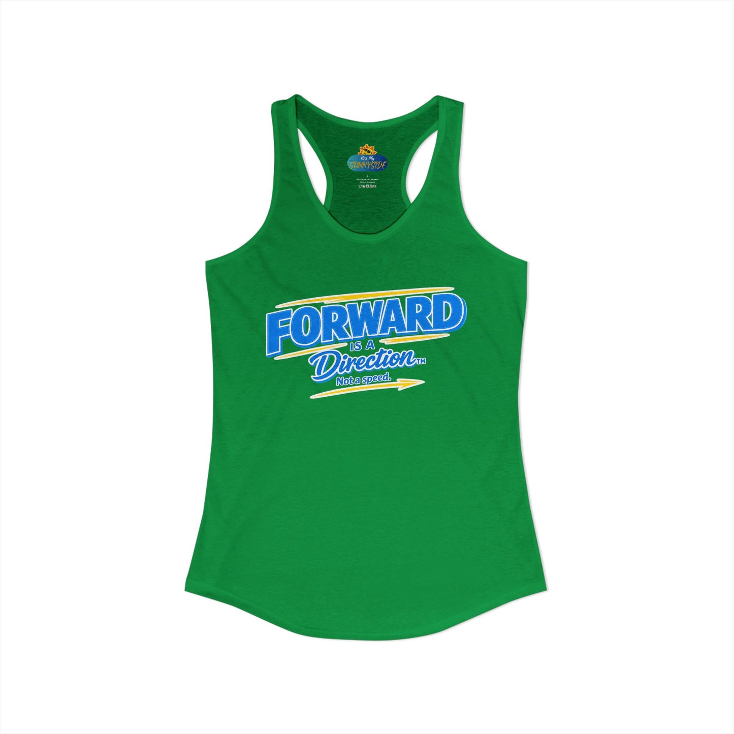FORWARD IS A DIRECTION™ Racerback Tank Top | Inspirational Women’s Fitness Tank | Motivation & Personal Growth Apparel