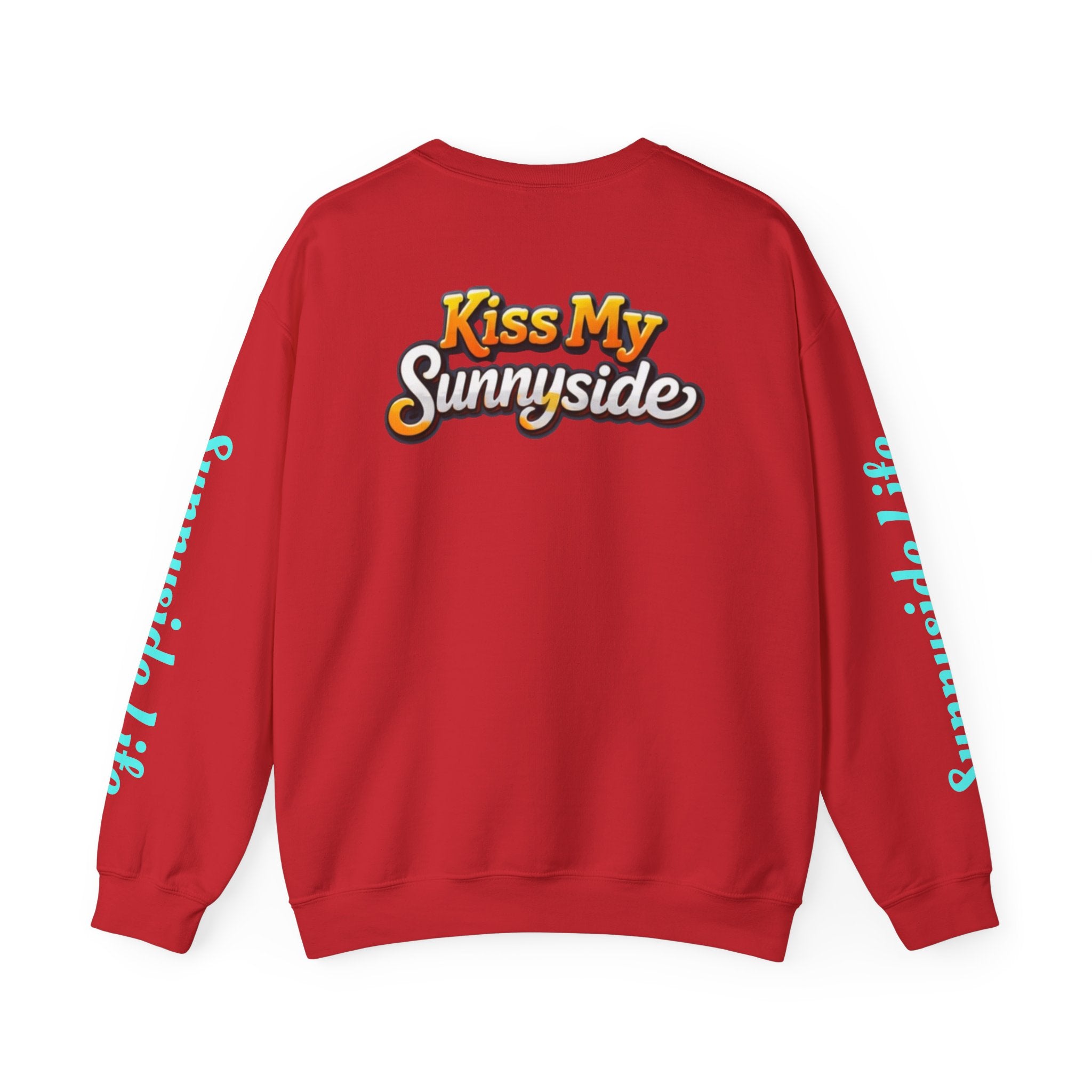 SHIFT Crewneck Sweatshirt — 'Shift Happens / Kiss My Sunnyside' Retro Graphic Pullover