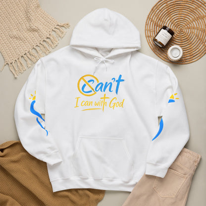 I Can With God™ Christian Hoodie | Faith-Based Inspirational Sweatshirt | Motivational Religious Pullover | Sunnyside Life™
