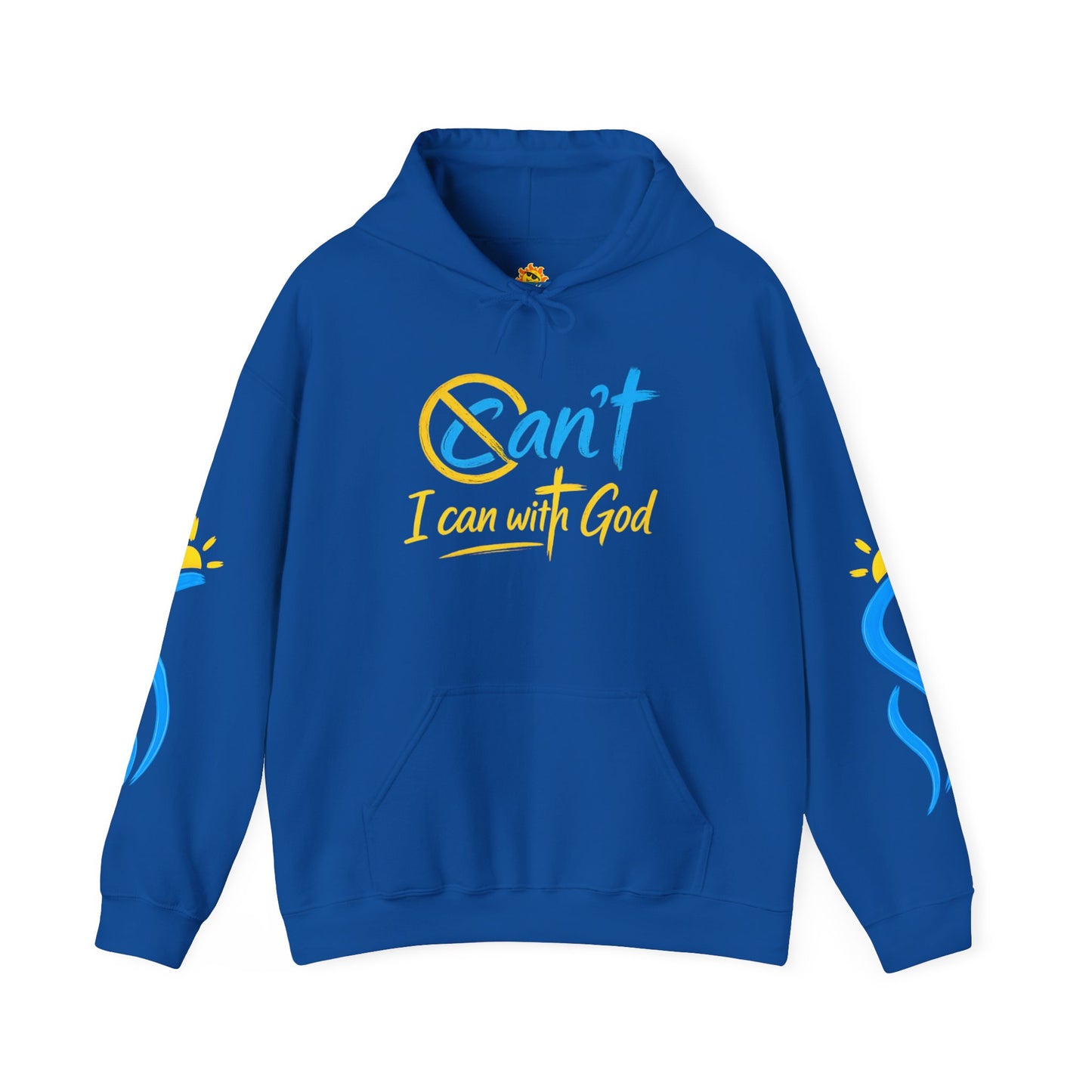 I Can With God™ Christian Hoodie | Faith-Based Inspirational Sweatshirt | Motivational Religious Pullover | Sunnyside Life™