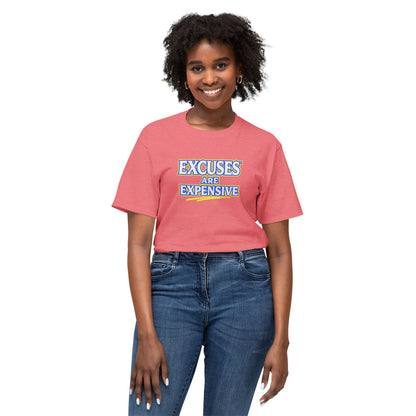 EXCUSES ARE EXPENSIVE™ Unisex T-Shirt | Motivational Graphic Tee | Personal Growth Apparel | Mindset Shirt | Sunnyside Life™