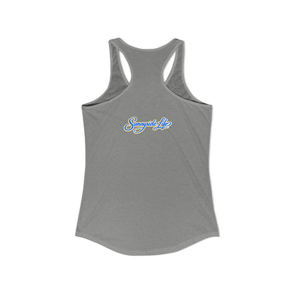 JESUS WALKED EVERYWHERE™ Racerback Tank Top – Just Saying | Christian Women’s Tank