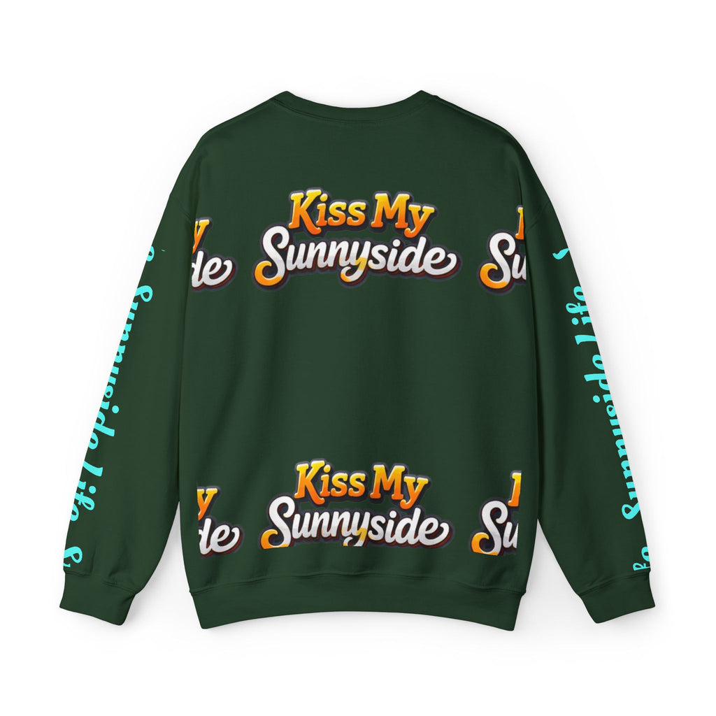 SHIFT Crewneck Sweatshirt — 'Shift Happens / Kiss My Sunnyside' Retro Graphic Pullover