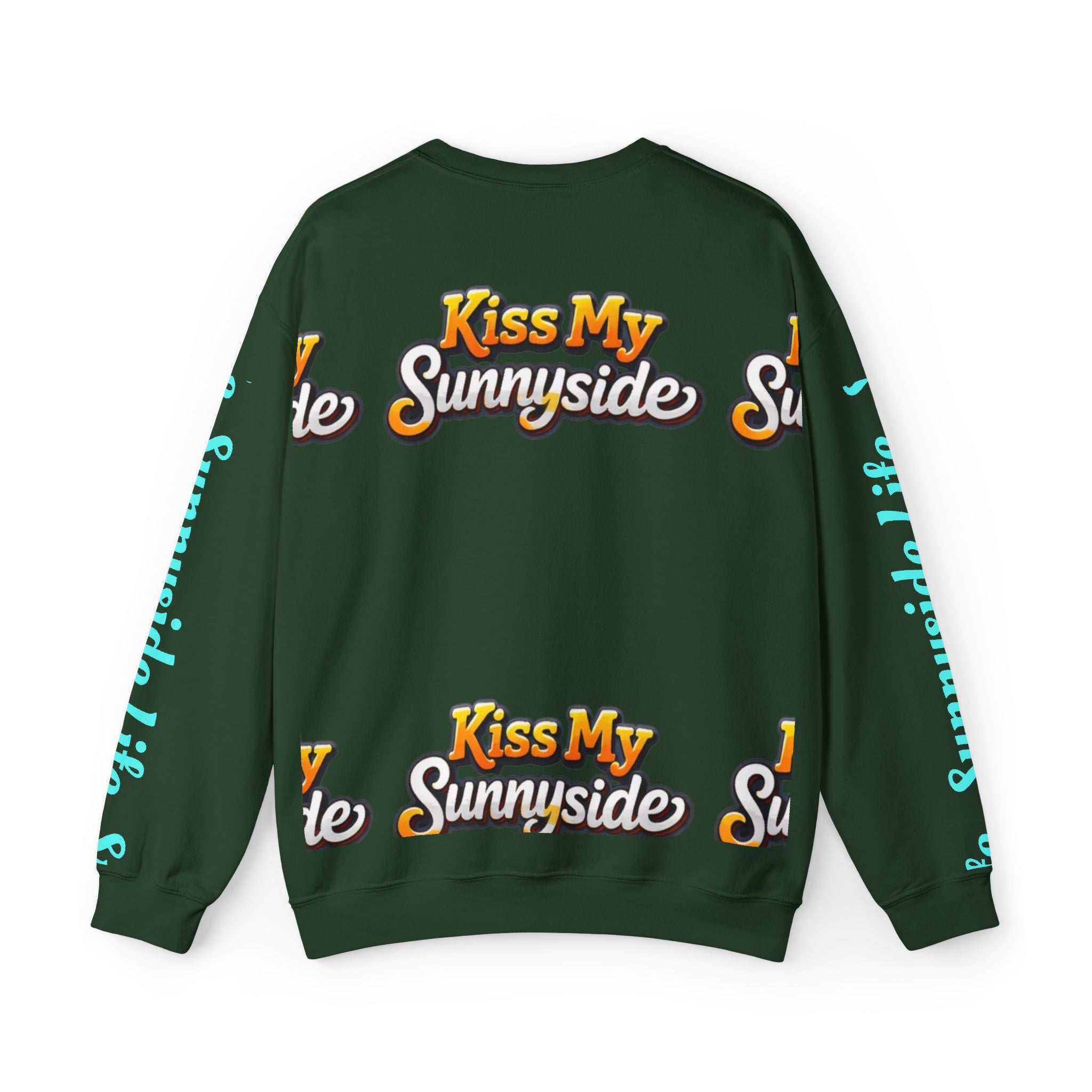 SHIFT Crewneck Sweatshirt — 'Shift Happens / Kiss My Sunnyside' Retro Graphic Pullover
