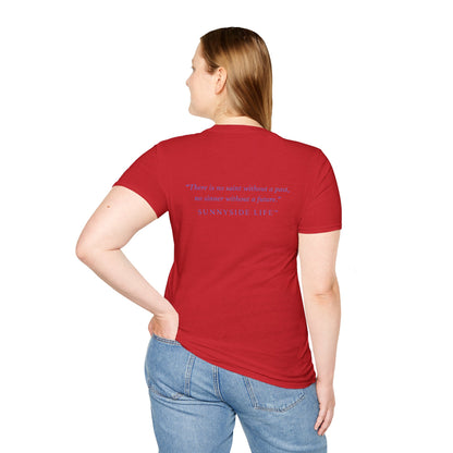 Trust Surrender Walk Abide Persevere™ Womens V-Neck Tee | Catholic Inspirational Shirt | Sunnyside Life™