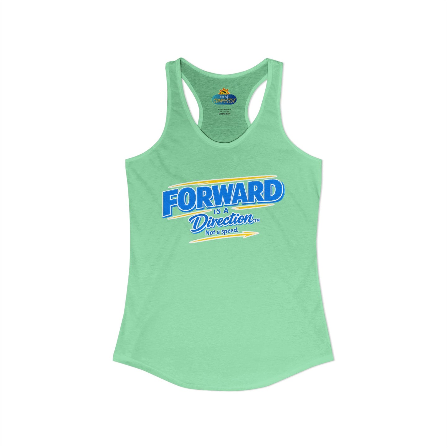 FORWARD IS A DIRECTION™ Racerback Tank Top | Inspirational Women’s Fitness Tank | Motivation & Personal Growth Apparel