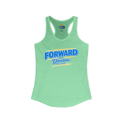 FORWARD IS A DIRECTION™ Racerback Tank Top | Inspirational Women’s Fitness Tank | Motivation & Personal Growth Apparel