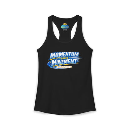 MOMENTUM LOVES MOVEMENT™ Racerback Tank Top – Start Where You Are | Motivational Women’s Tank