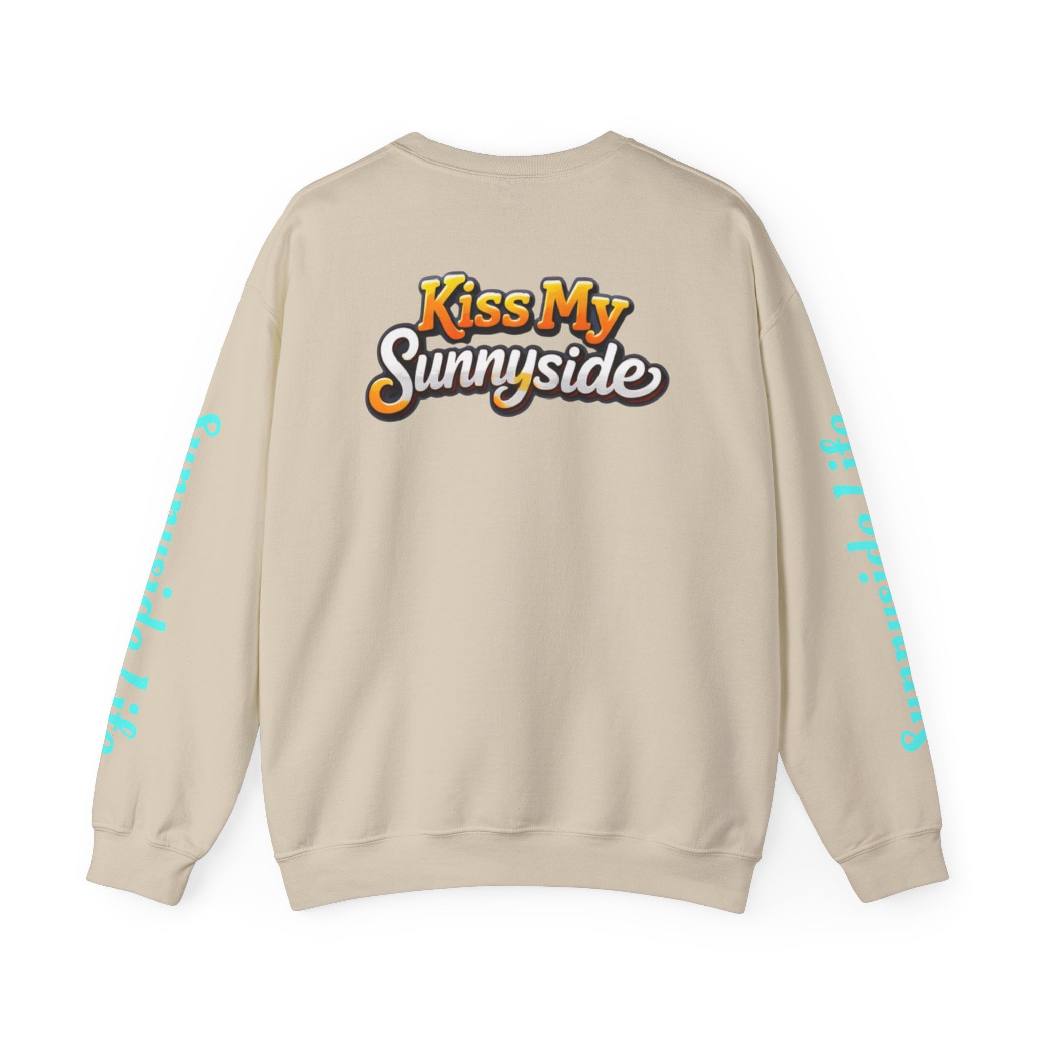 SHIFT Crewneck Sweatshirt — 'Shift Happens / Kiss My Sunnyside' Retro Graphic Pullover
