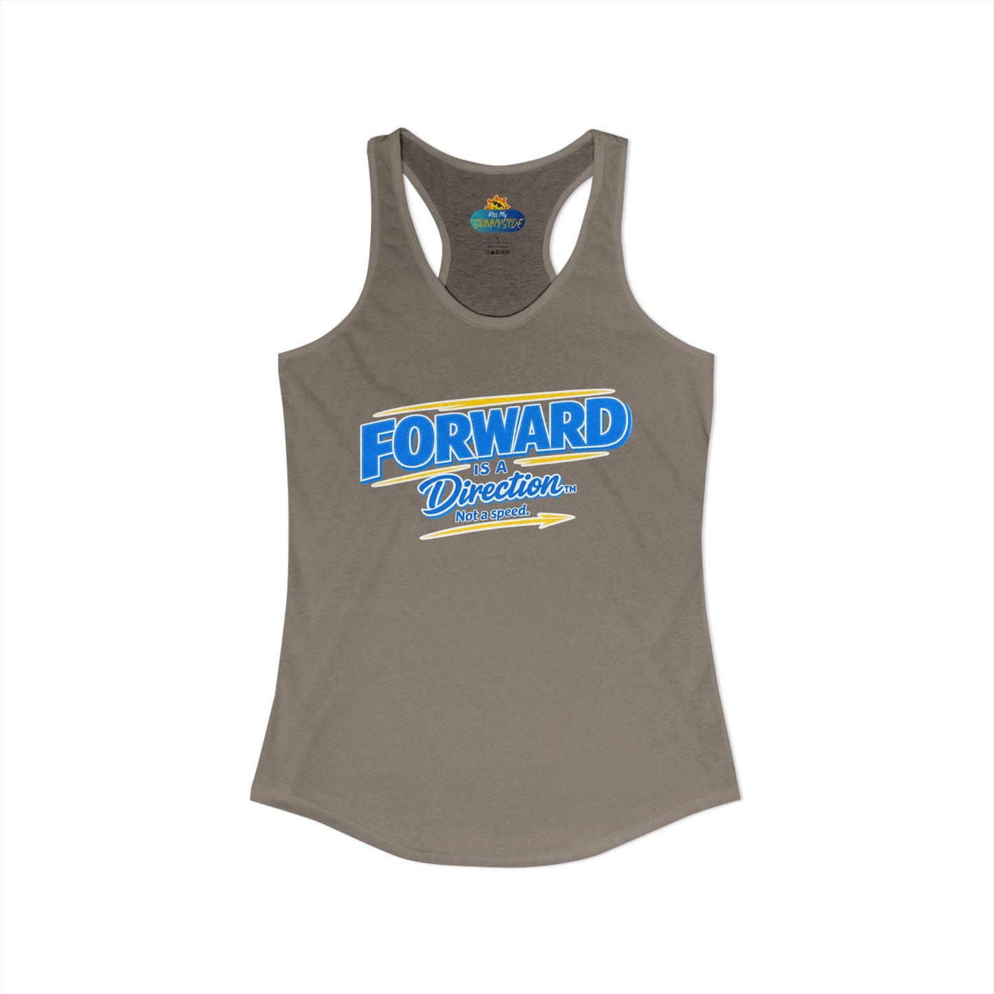 FORWARD IS A DIRECTION™ Racerback Tank Top | Inspirational Women’s Fitness Tank | Motivation & Personal Growth Apparel
