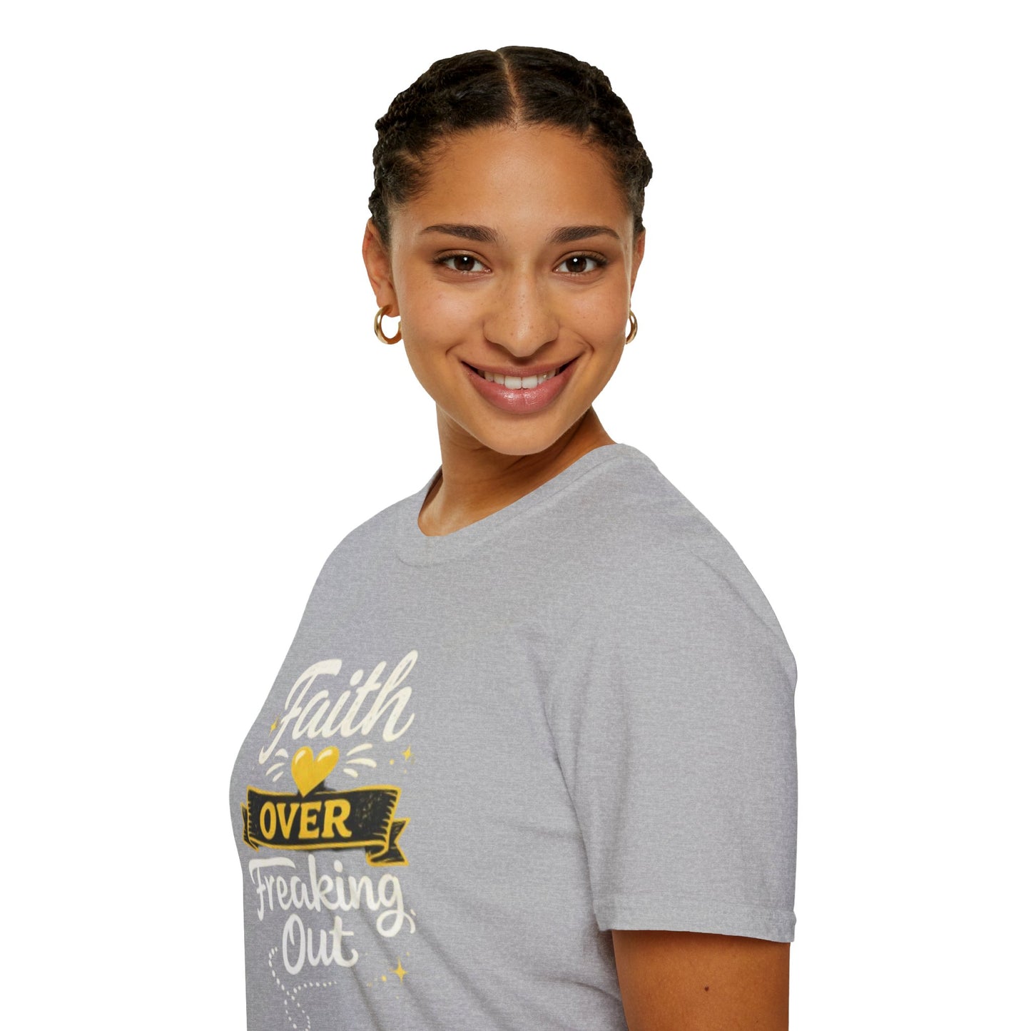 Unisex T-Shirt — "Faith Over Freaking Out" Inspirational Graphic Tee