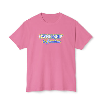 OWNERSHIP IS FREEDOM™ Unisex T-Shirt | Personal Growth Graphic Tee | Self-Leadership Shirt | Inspirational Quote Apparel | Sunnyside Life™