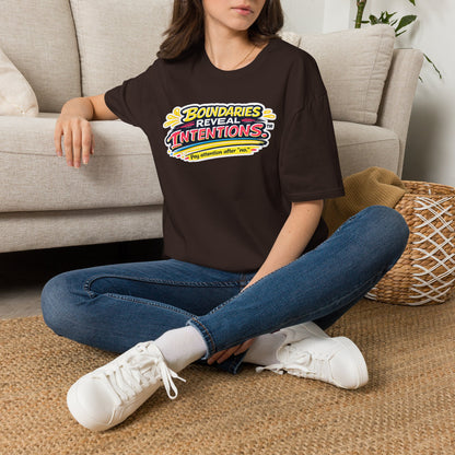 Boundaries Reveal Intentions™ Graphic Tee | Emotional Health Statement Shirt | Sunnyside Life™