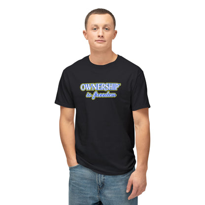 OWNERSHIP IS FREEDOM™ Unisex T-Shirt | Personal Growth Graphic Tee | Self-Leadership Shirt | Inspirational Quote Apparel | Sunnyside Life™