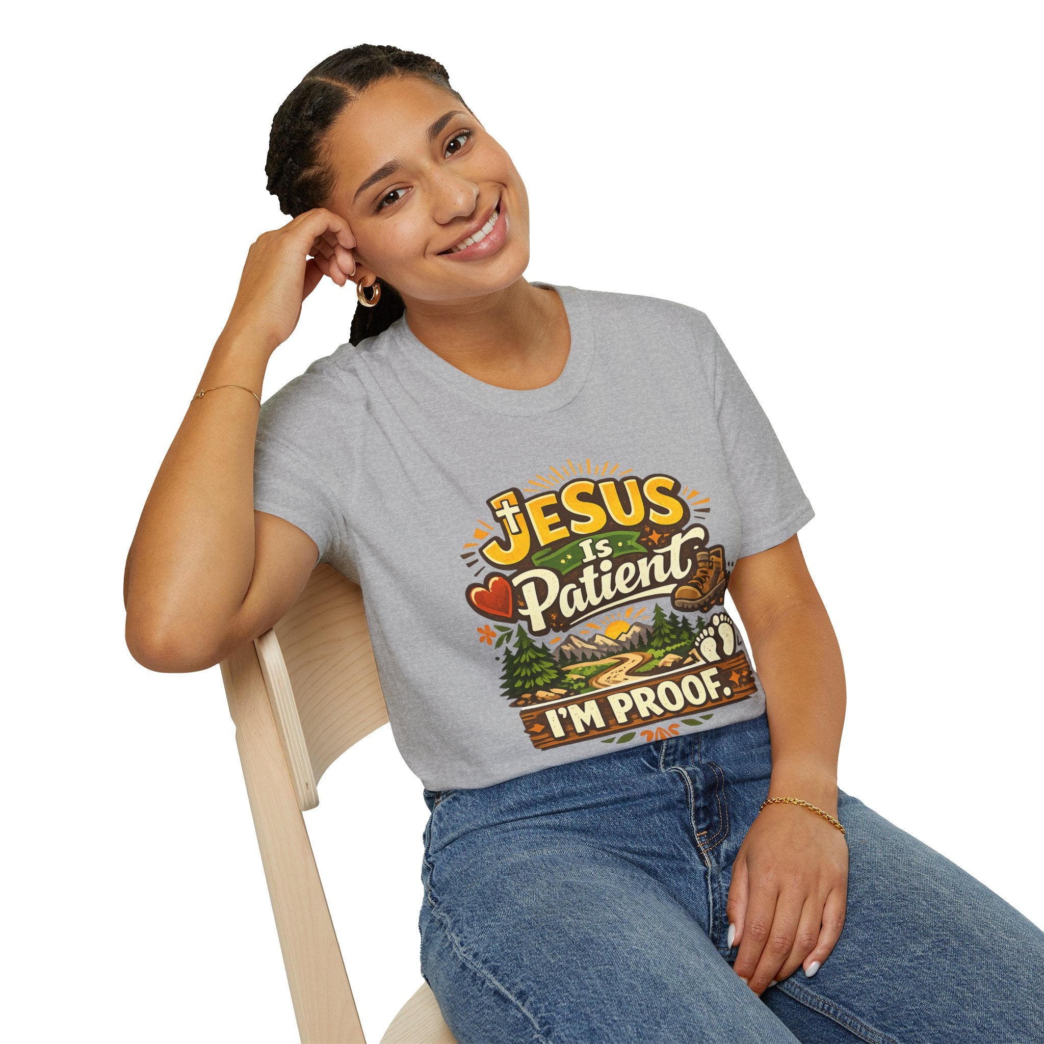 Jesus Is Patient I'm Proof / This is My Sunnyside T-Shirt — Faith-Based Christian Graphic Unisex Tee