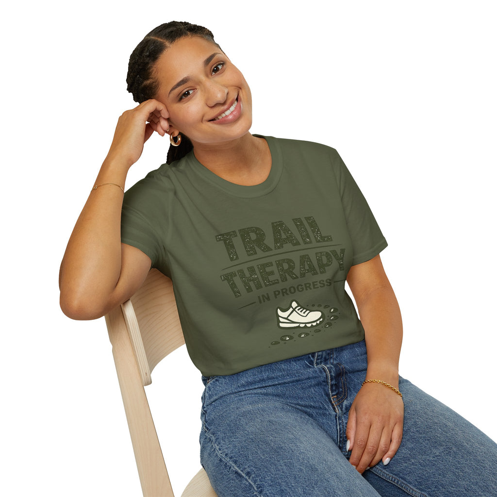 Trail Therapy T-Shirt — "Trail Therapy In Progress" Hiking Shirt