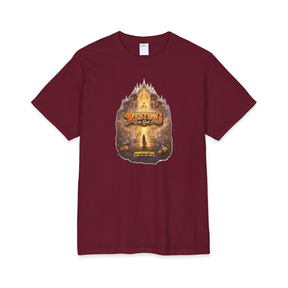 Resting in God Crystal Castle Catholic Tee | St. Augustine Inspired Christian Shirt | Sunnyside Life™
