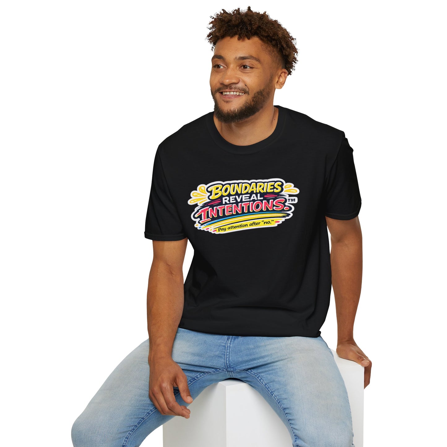 Boundaries Reveal Intentions™ Graphic Tee | Emotional Health Statement Shirt | Sunnyside Life™