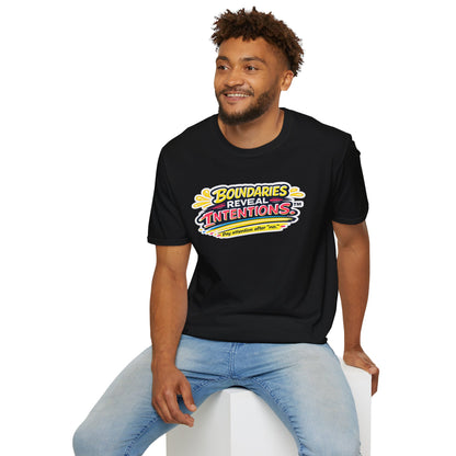 Boundaries Reveal Intentions™ Graphic Tee | Emotional Health Statement Shirt | Sunnyside Life™