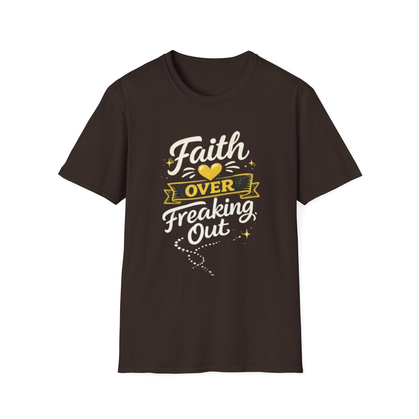 Unisex T-Shirt — "Faith Over Freaking Out" Inspirational Graphic Tee