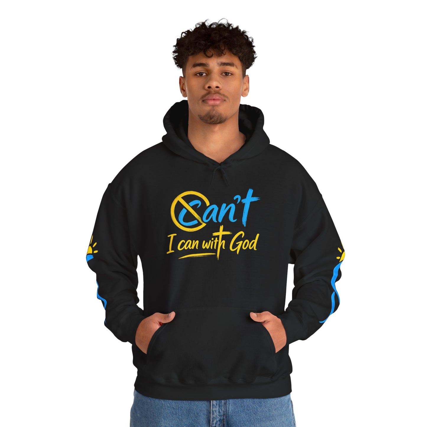 I Can With God™ Christian Hoodie | Faith-Based Inspirational Sweatshirt | Motivational Religious Pullover | Sunnyside Life™