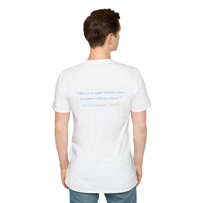 Trust Surrender Walk Abide Persevere™ Womens V-Neck Tee | Catholic Inspirational Shirt | Sunnyside Life™