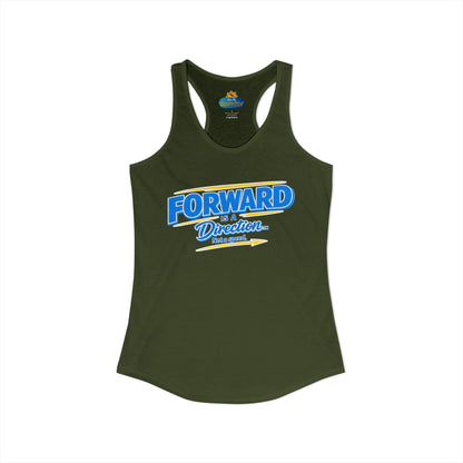 FORWARD IS A DIRECTION™ Racerback Tank Top | Inspirational Women’s Fitness Tank | Motivation & Personal Growth Apparel