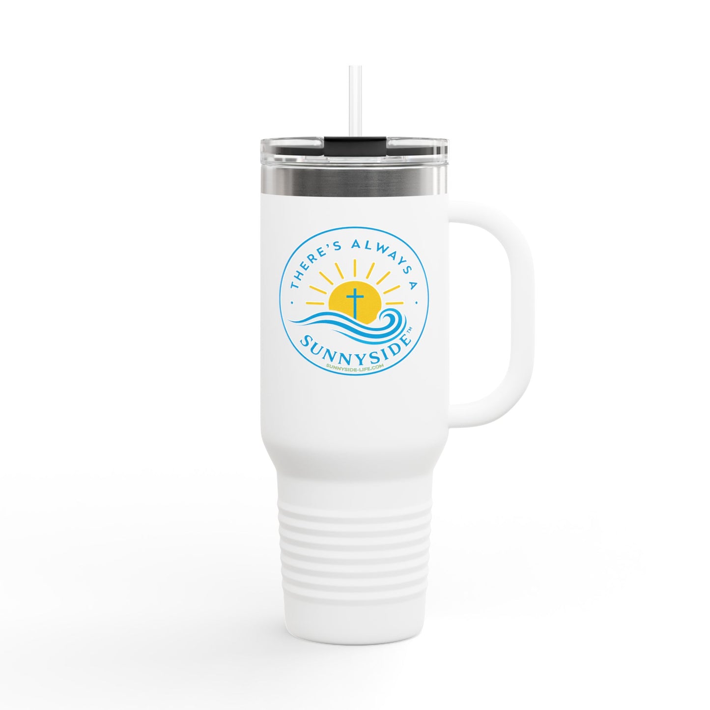 There’s Always a Sunnyside™ 40oz Insulated Travel Mug | Sunnyside Life™ Signature Tumbler