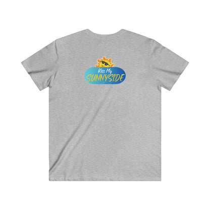 Peace is My Personality Now — Unisex Fitted V-Neck Short Sleeve T-shirt (Kiss My Sunnyside™—back)