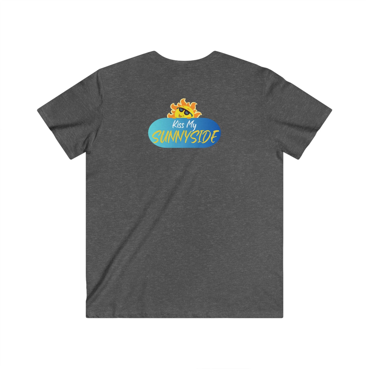 Peace is My Personality Now — Unisex Fitted V-Neck Short Sleeve T-shirt (Kiss My Sunnyside™—back)