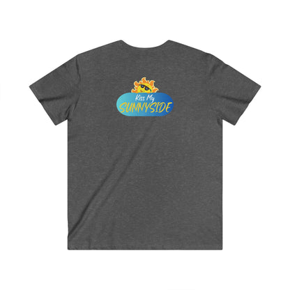Peace is My Personality Now — Unisex Fitted V-Neck Short Sleeve T-shirt (Kiss My Sunnyside™—back)
