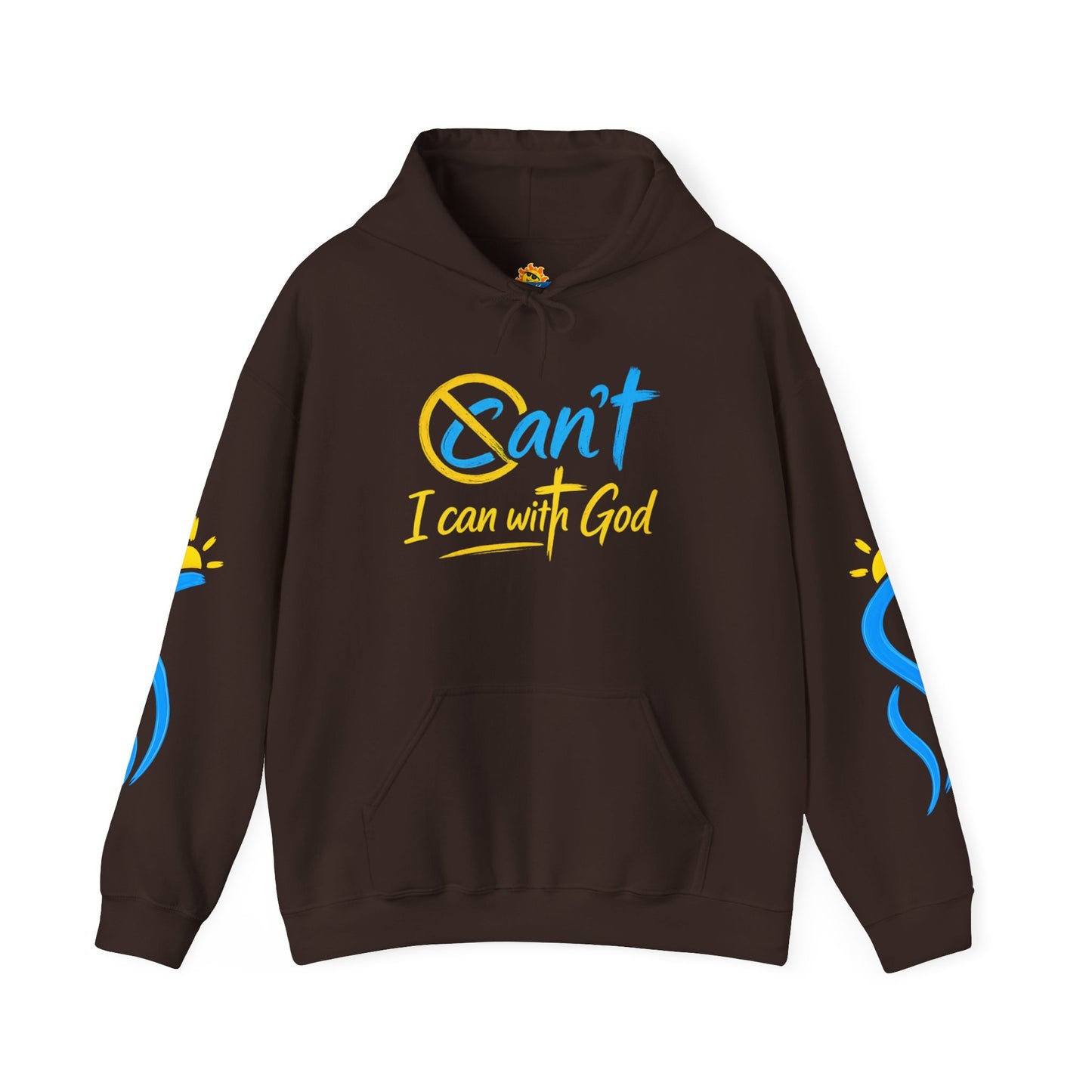 I Can With God™ Christian Hoodie | Faith-Based Inspirational Sweatshirt | Motivational Religious Pullover | Sunnyside Life™