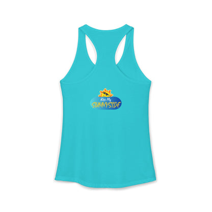 The World Got Darker. So I Got Brighter.™ Womens Racerback Tank | Sunnyside Life™