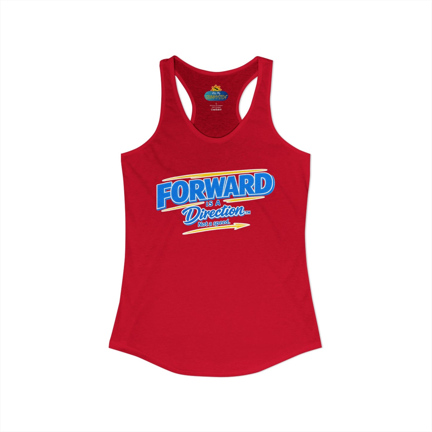 FORWARD IS A DIRECTION™ Racerback Tank Top | Inspirational Women’s Fitness Tank | Motivation & Personal Growth Apparel