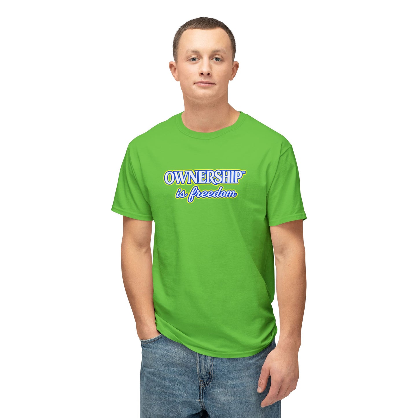 OWNERSHIP IS FREEDOM™ Unisex T-Shirt | Personal Growth Graphic Tee | Self-Leadership Shirt | Inspirational Quote Apparel | Sunnyside Life™