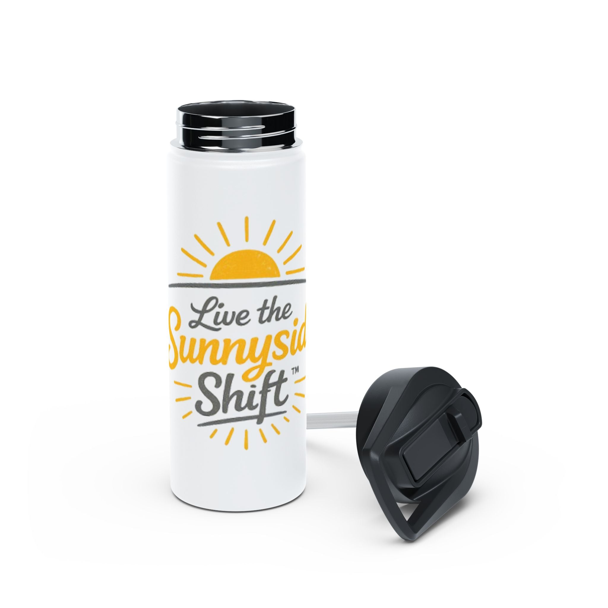 Live The Sunnyside Shift Stainless Steel Water Bottle — Motivational Hydration