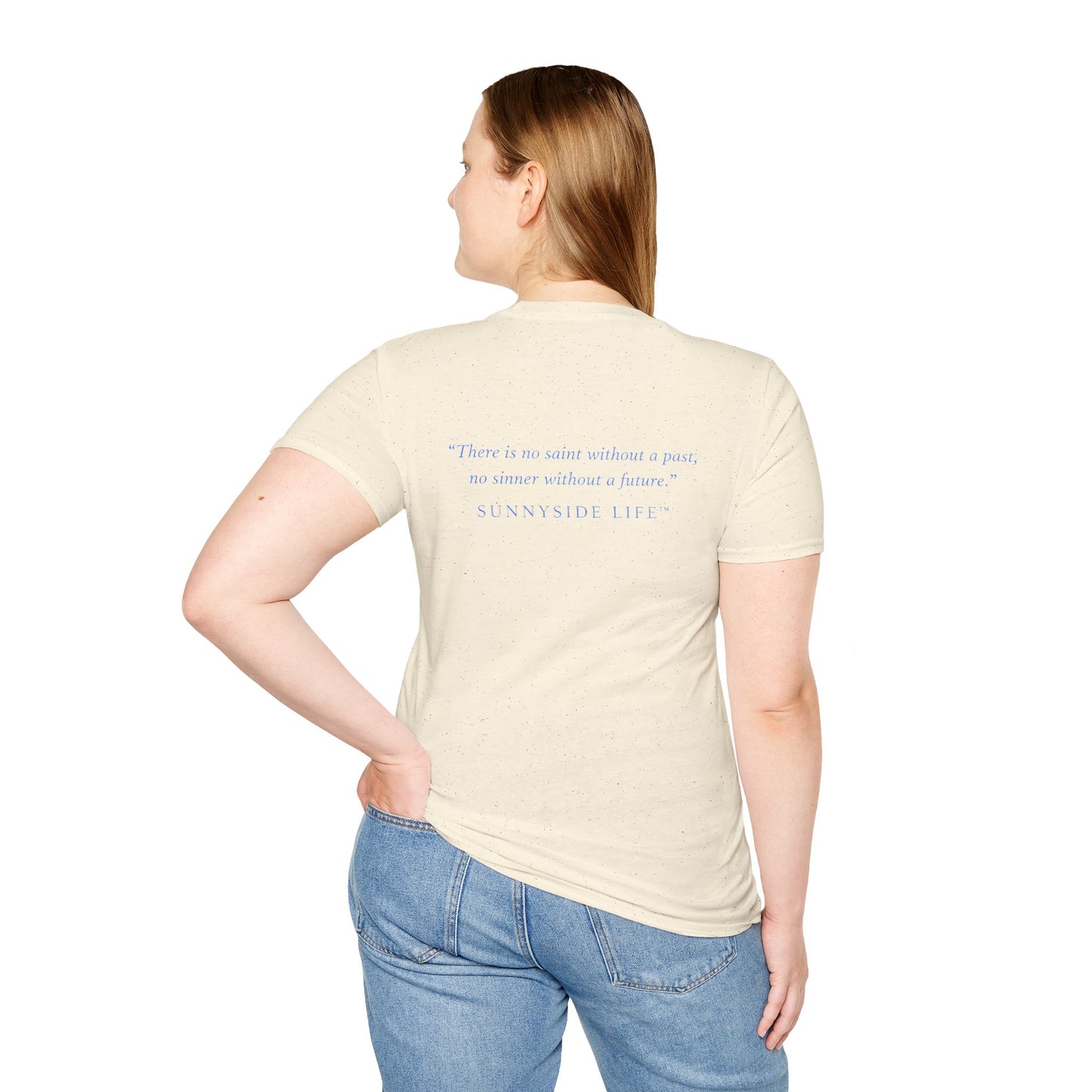 Trust Surrender Walk Abide Persevere™ Womens V-Neck Tee | Catholic Inspirational Shirt | Sunnyside Life™