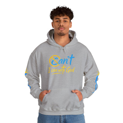 I Can With God™ Christian Hoodie | Faith-Based Inspirational Sweatshirt | Motivational Religious Pullover | Sunnyside Life™