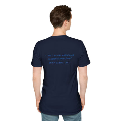 Trust Surrender Walk Abide Persevere™ Womens V-Neck Tee | Catholic Inspirational Shirt | Sunnyside Life™
