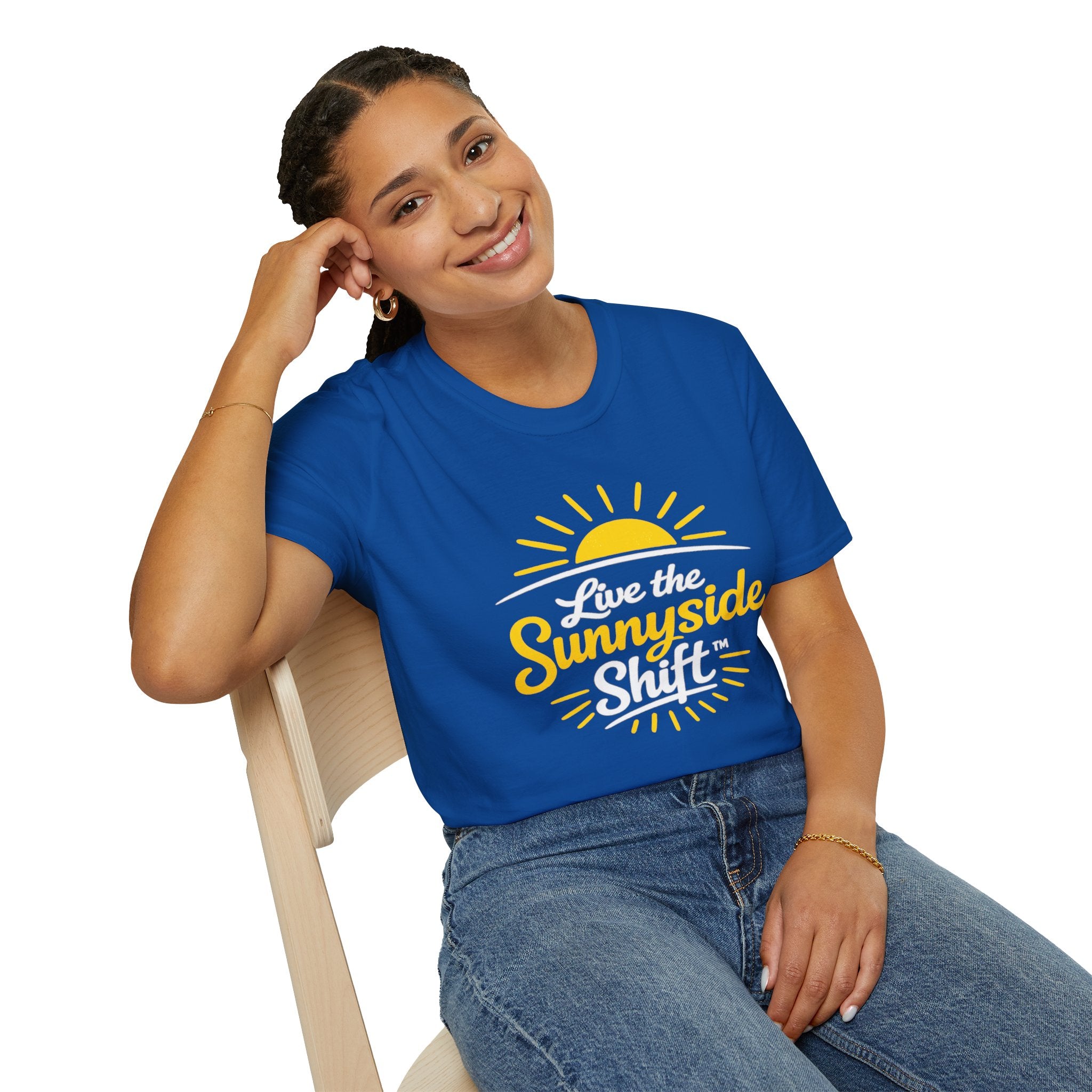 Live The Sunnyside Shift™ — Unisex Softstyle T-Shirt