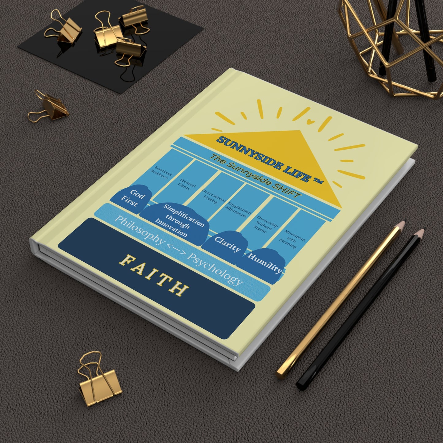 The Sunnyside Shift Hardcover Journal — Sunnyside Life Inspirational Guided Notebook