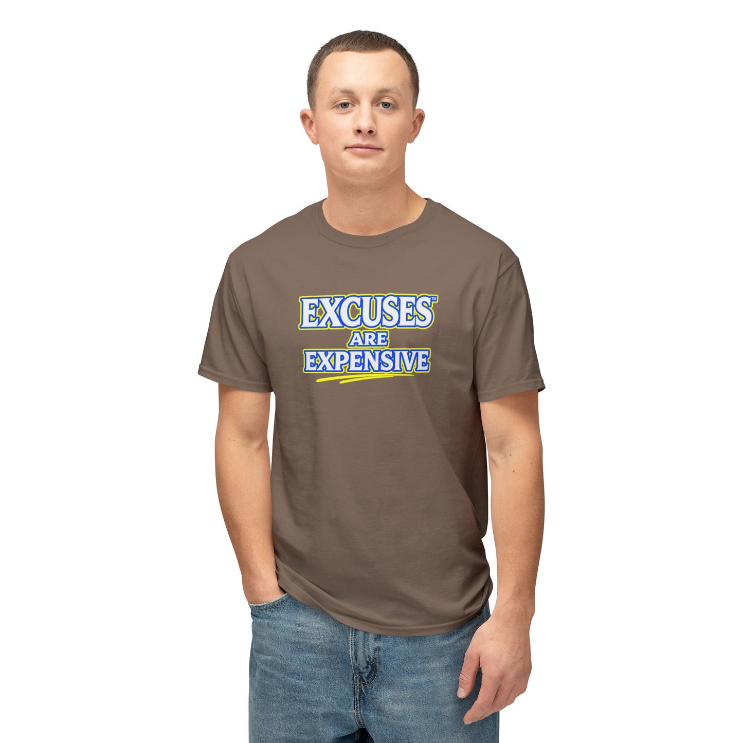 EXCUSES ARE EXPENSIVE™ Unisex T-Shirt | Motivational Graphic Tee | Personal Growth Apparel | Mindset Shirt | Sunnyside Life™