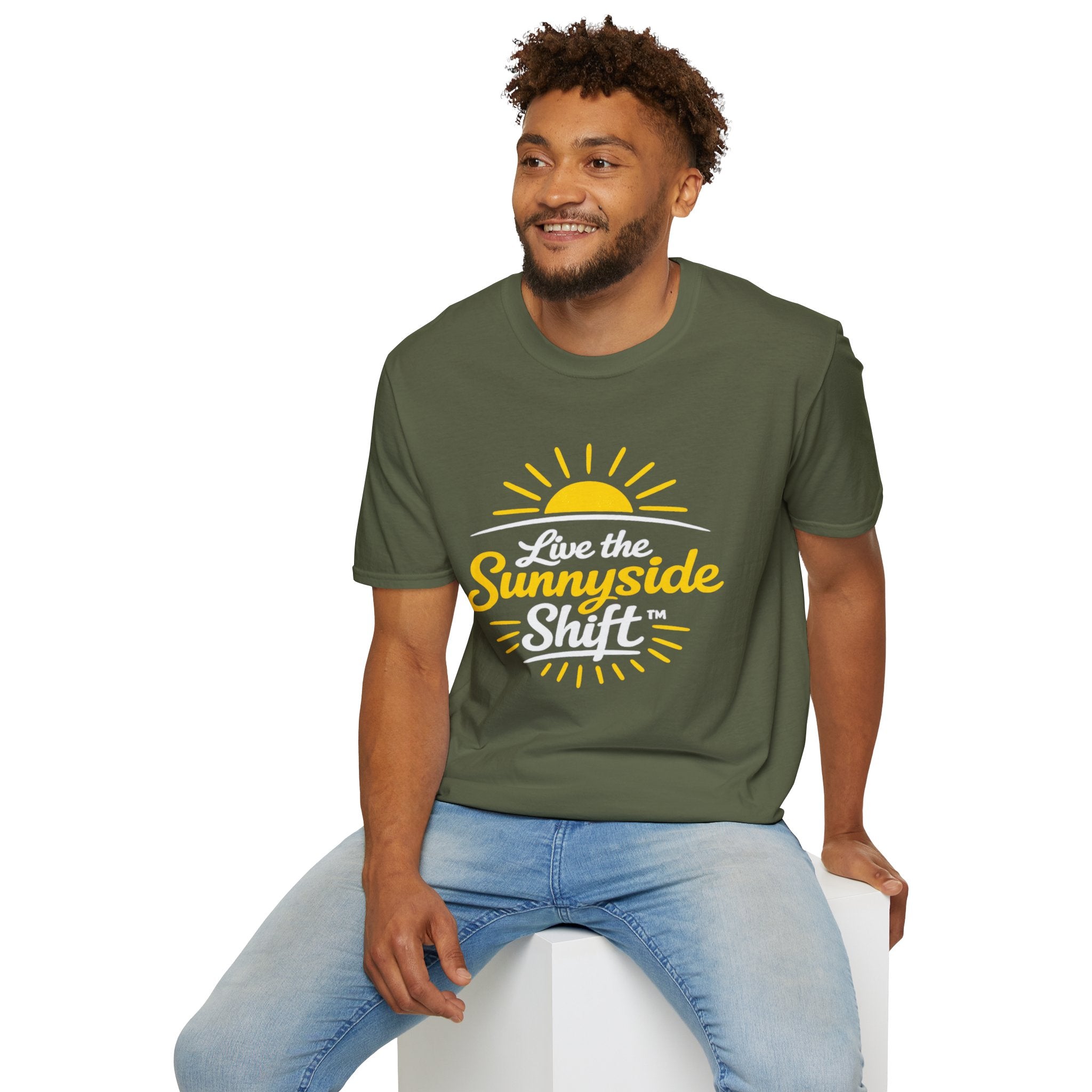 Live The Sunnyside Shift™ — Unisex Softstyle T-Shirt