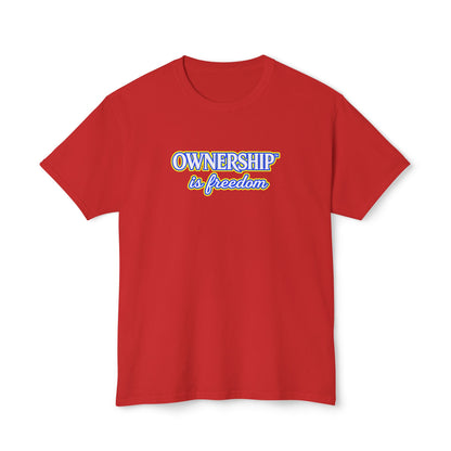 OWNERSHIP IS FREEDOM™ Unisex T-Shirt | Personal Growth Graphic Tee | Self-Leadership Shirt | Inspirational Quote Apparel | Sunnyside Life™