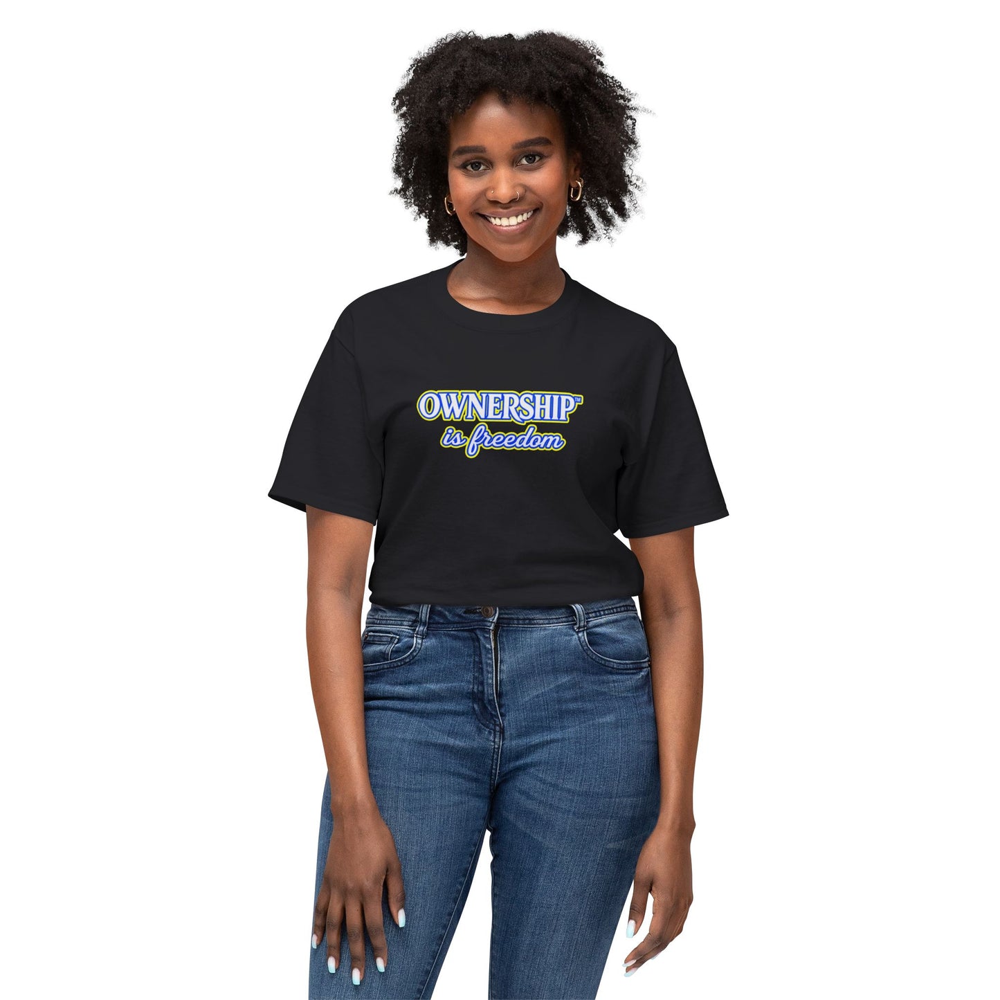 OWNERSHIP IS FREEDOM™ Unisex T-Shirt | Personal Growth Graphic Tee | Self-Leadership Shirt | Inspirational Quote Apparel | Sunnyside Life™