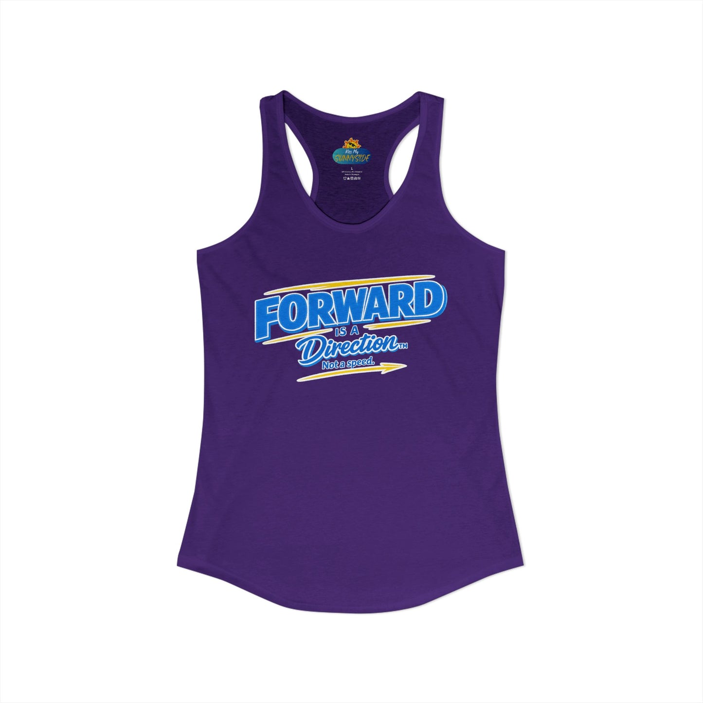 FORWARD IS A DIRECTION™ Racerback Tank Top | Inspirational Women’s Fitness Tank | Motivation & Personal Growth Apparel