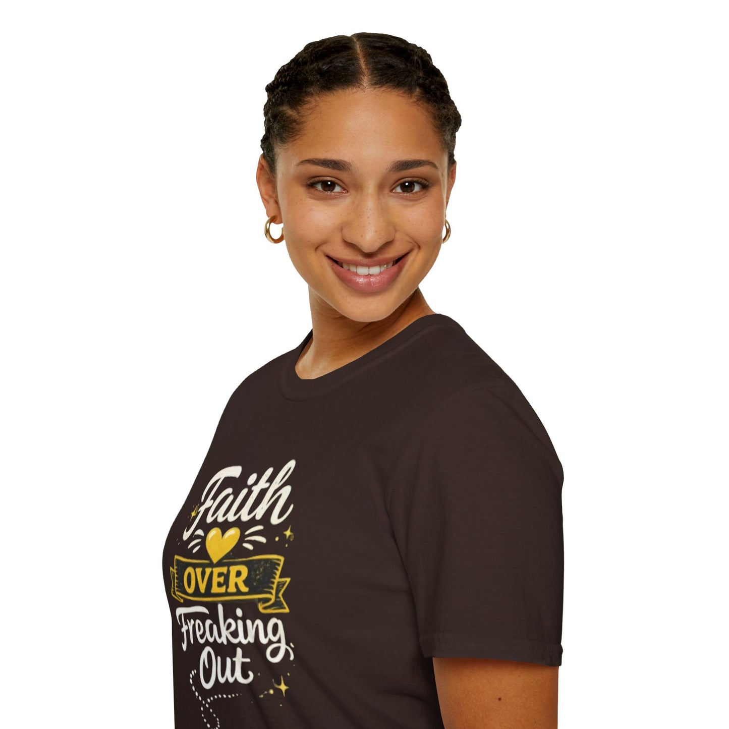 Unisex T-Shirt — "Faith Over Freaking Out" Inspirational Graphic Tee