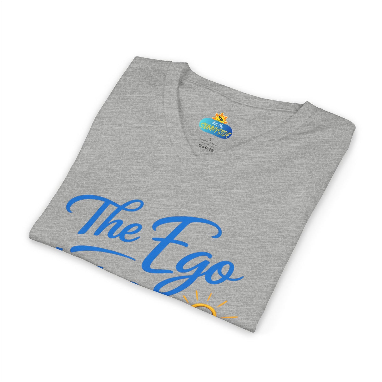 The Ego Hates Mirrors™ Unisex V-Neck | Sunnyside Life™ Self-Awareness Tee