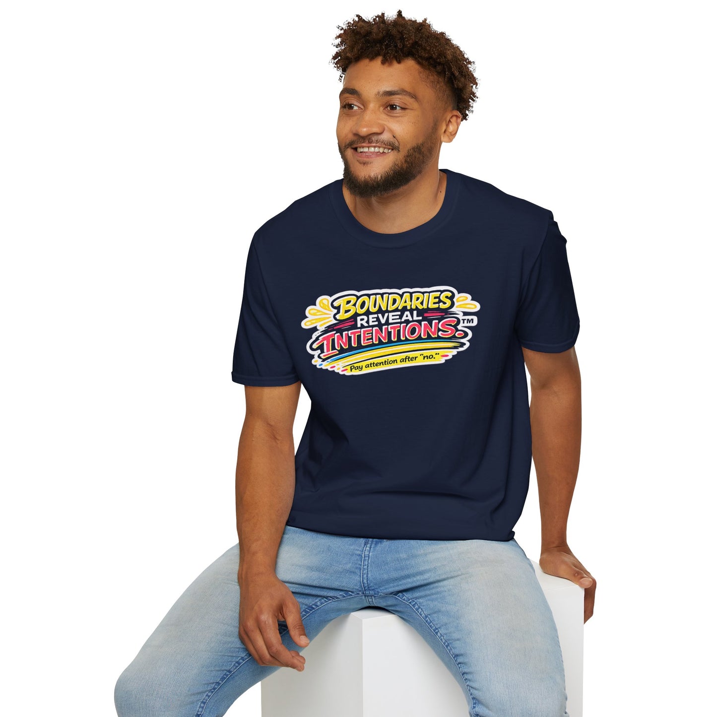 Boundaries Reveal Intentions™ Graphic Tee | Emotional Health Statement Shirt | Sunnyside Life™